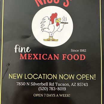 Nicos Mexican Food - Front menu - Mexican Near Me - Tucson, Arizona Nicos Mexican Food - Front menu - Mexican Near Me - Tucson, Arizona