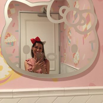 Hello Kitty Cafe - Bathroom selfie! - Cafes Near Me - Irvine, California