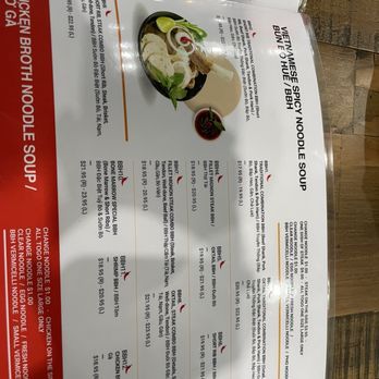 Joe’s Pho - BBH section of their menu 6/2025 - Vietnamese Near Me - Dublin, California Joe’s Pho - BBH section of their menu 6/2025 - Vietnamese Near Me - Dublin, California