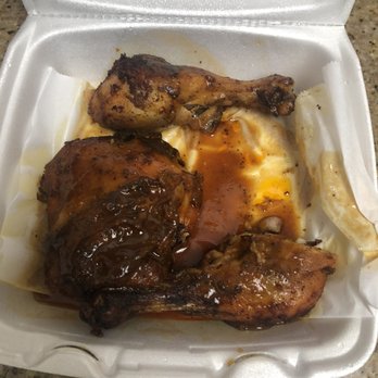 Bowlegged BBQ - Chicken (missing a thigh that's on my plate) - Barbeque Near Me - San Diego, California