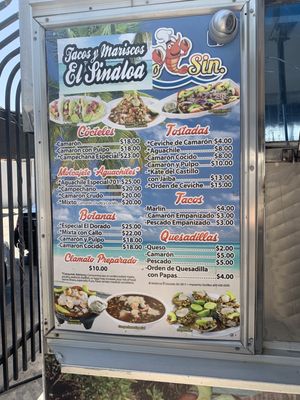 Menu photo 1 Chuchulukos y Aguachiles El Sinaloa Phoenix, AZ Menu photo 1 Chuchulukos y Aguachiles El Sinaloa Phoenix, AZ