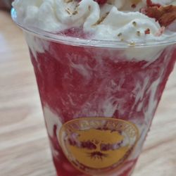The Press Espresso - Strawberry shortcake iced tea latte