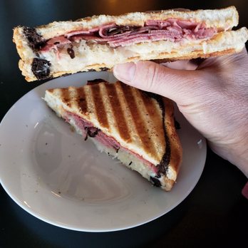 Jef's Cafe - My delicious Reuben Sandwich in 2021.  Check out the cheese and sauerkraut. - Soup Near Me - Beaumont, Alberta