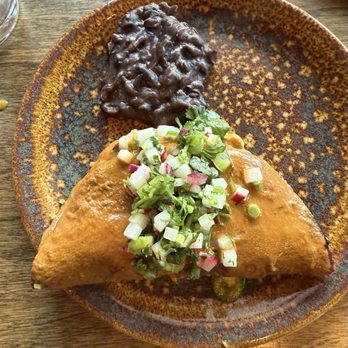 Mi Tocaya Antojeria - Lobster Enchiladas and frijoles negros - Mexican Near Me - Chicago, Illinois