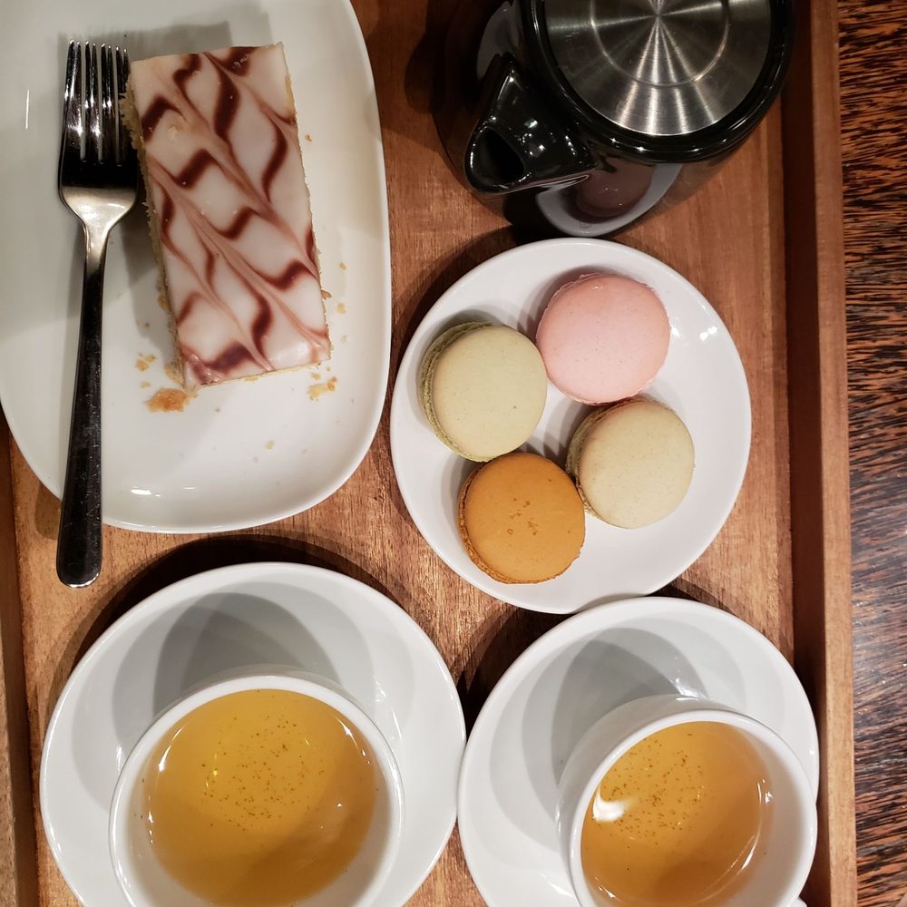 Thierry - Layered cake, macaroons and peppermint tea - Patisserie/Cake Shop Near Me - Vancouver, British Columbia