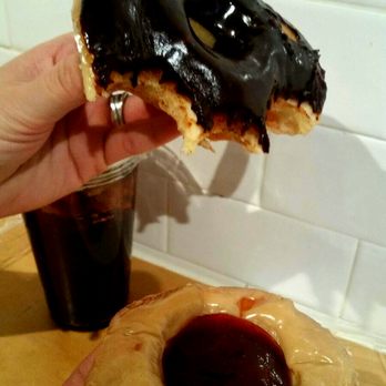 Do-Rite Donuts & Chicken - Chocolate covered Glazed and PB&J - Donuts Near Me - Chicago, Illinois