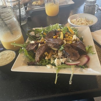 Haunted Hamburger - Grilled Tenderloin Salad great! - Burgers Near Me - Jerome, Arizona