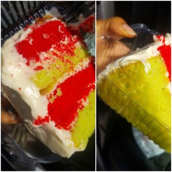BIG T’S Seafood Restaurant - Key lime and red velvet cake mashup! Oh yeah!! - American Near Me - Grovetown, Georgia