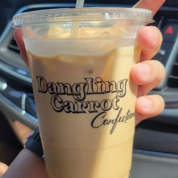 Dangling Carrot Confections - Lavender iced Latte - Bakeries Near Me - Santa Clarita, California Dangling Carrot Confections - Lavender iced Latte - Bakeries Near Me - Santa Clarita, California