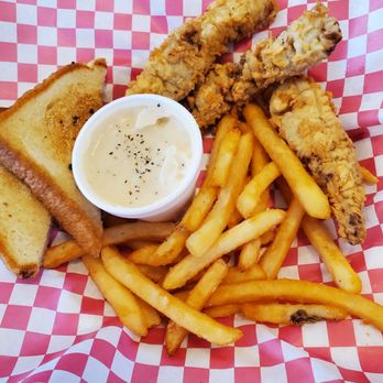 The Frosty - Steak fingers, Tuttle's meat, with gravy. - New American Near Me - Woodsboro, Texas The Frosty - Steak fingers, Tuttle's meat, with gravy. - New American Near Me - Woodsboro, Texas