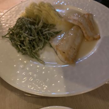 Antico Martini - Sea bass, dill mashed potatoes & salicornia - Italian Near Me - Venezia, VE