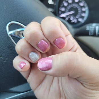 Lily Nails & Spa - Short nails with a gel manicure. - Nail Salons Near Me - Indian Wells, California