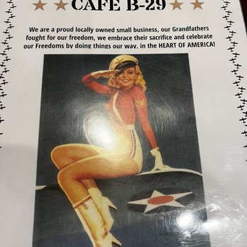 Cafe B-29 - Menu cover - Cafes Near Me - Ozark, Missouri