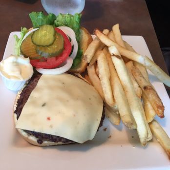 Jasper's Restaurant - Happy Jack Bison Burger $12.95 (with 75cent veggie add on) - American Near Me - Saint Regis, Montana Jasper's Restaurant - Happy Jack Bison Burger $12.95 (with 75cent veggie add on) - American Near Me - Saint Regis, Montana