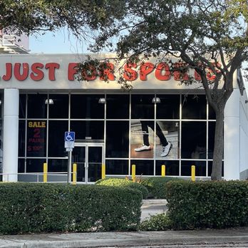 Just For Sports - Outside signage - Sporting Goods Near Me - Hollywood, Florida Just For Sports - Outside signage - Sporting Goods Near Me - Hollywood, Florida