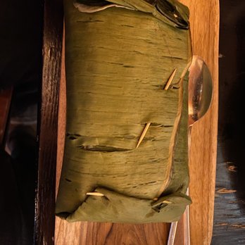 Sigiri - Fish Lampris wrapped in banana leaf. - Sri Lankan Near Me - New York, New York Sigiri - Fish Lampris wrapped in banana leaf. - Sri Lankan Near Me - New York, New York