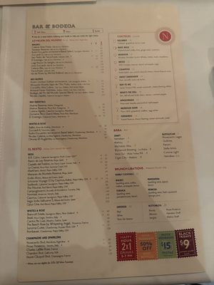 Menu photo 7 Novecento Doral, FL