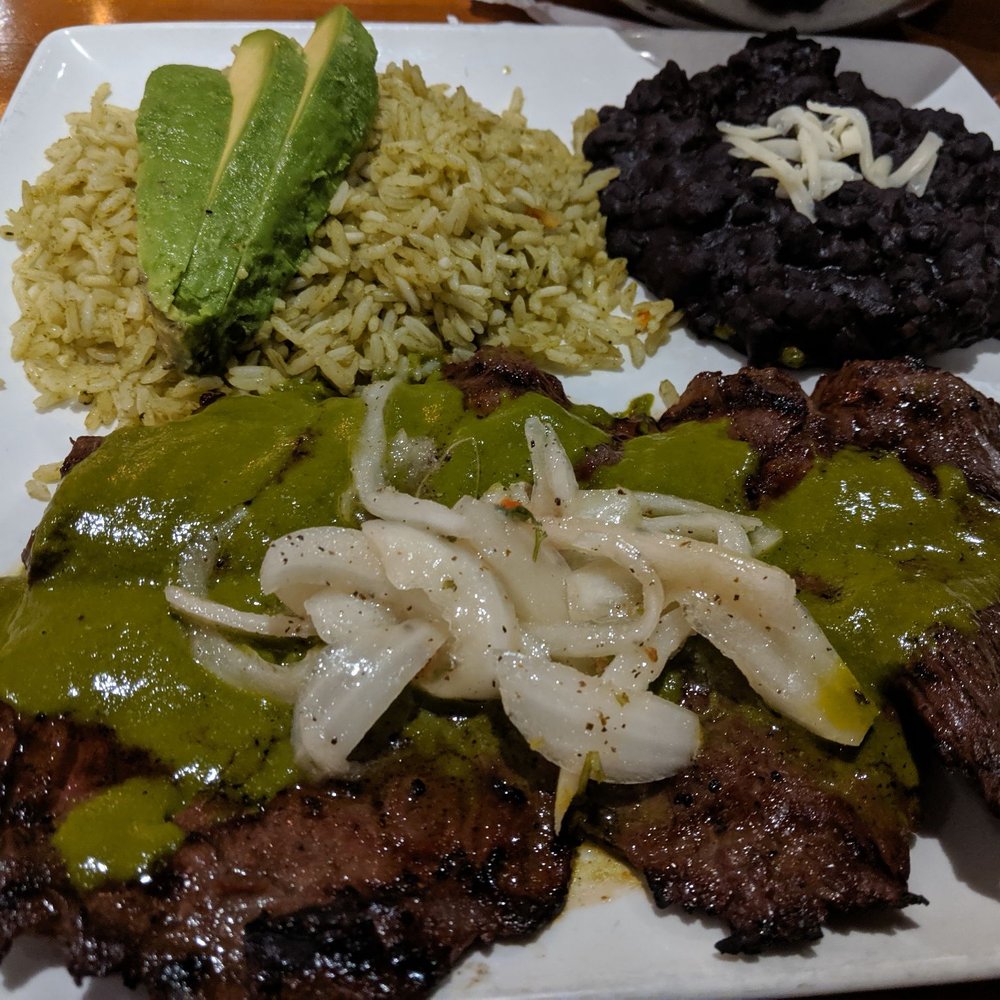 Cantina Laredo - Carne Asada. High quality skirt steak, unfortunately over-salted. However the lime sauce more than made up for the salty flavor. - Mexican Near Me - Bloomington, Minnesota Cantina Laredo - Carne Asada. High quality skirt steak, unfortunately over-salted. However the lime sauce more than made up for the salty flavor. - Mexican Near Me - Bloomington, Minnesota
