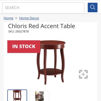 Rooms To Go - I ordered 2 Red side tables - they sent me 2 CRANBERRY colored side tables - I FOUGHT TOOTH & NAIL for a refund. - Furniture Stores Near Me - Harker Heights, Texas Rooms To Go - I ordered 2 Red side tables - they sent me 2 CRANBERRY colored side tables - I FOUGHT TOOTH & NAIL for a refund. - Furniture Stores Near Me - Harker Heights, Texas