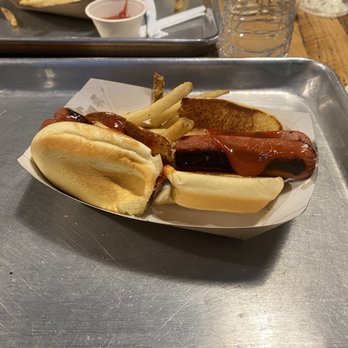 The Knack - My delicious grilled Hotdog with all the trimmings - Burgers Near Me - Hyannis, Massachusetts