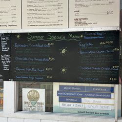 Summer food menu