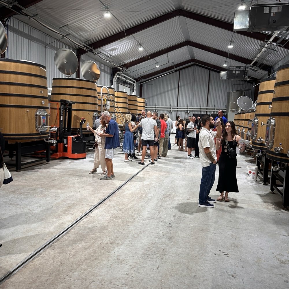 Slate Theory Winery - Ground level warehouse from coming up from basement. - Wine Tasting Room Near Me - Fredericksburg, Texas