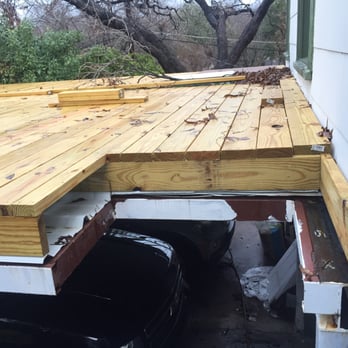 Avery Family Construction - Carport/deck left unfinished with no stairs to access the deck or rails to keep occupants safe. - Roofing Near Me - Pantego, Texas Avery Family Construction - Carport/deck left unfinished with no stairs to access the deck or rails to keep occupants safe. - Roofing Near Me - Pantego, Texas