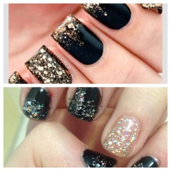 Nail Avenue - Horrible. Top is what I wanted, bottom is what I got. Cut me & got gel nail polish all over my fingers. Didn't even clean it off - Nail Salons Near Me - Anaheim, California
