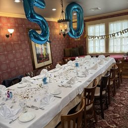 Table set with my decorations. Table set with my decorations.