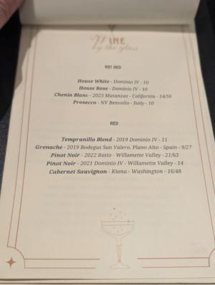 Menu photo 5 Blind Pig Carlton, OR