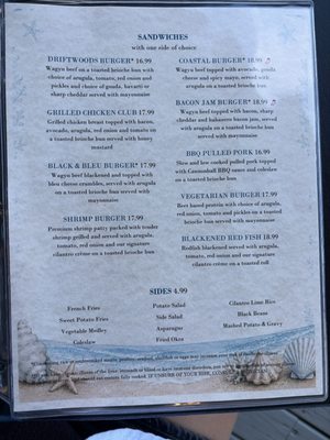 Menu photo 2 Driftwoods Coastal Grill Titusville, FL Menu photo 2 Driftwoods Coastal Grill Titusville, FL