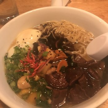 Alkaline - Ramen  Creamy Vegetable Paitan with extra topings - Ramen Near Me - Norfolk, Virginia