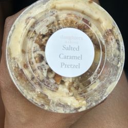 Salted Caramel Pretzel Cake Cup