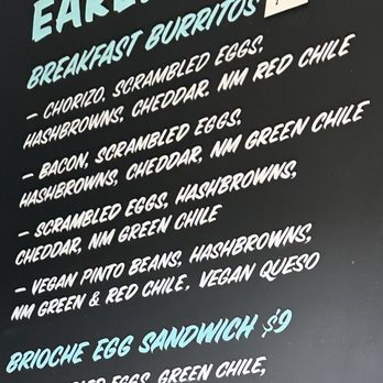 Ursula - Morning menu - New Mexican Cuisine Near Me - Brooklyn, New York