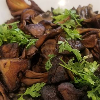 Somebody People - Mushrooms with lentils, spring onions & chervil. - Wine Bars Near Me - Denver, Colorado Somebody People - Mushrooms with lentils, spring onions & chervil. - Wine Bars Near Me - Denver, Colorado