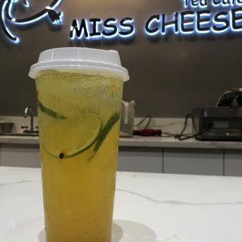 Miss Cheese Tea Cafe - Passion fruit Green Tea - Bubble Tea Near Me - Pasadena, California Miss Cheese Tea Cafe - Passion fruit Green Tea - Bubble Tea Near Me - Pasadena, California