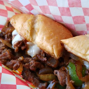 Eddy’s Phillys - a close up of a sandwich - Food Trucks Near Me - Salem, Oregon