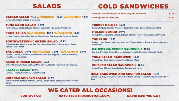 Menu photo 2 Bay City Bistro Hayward, CA