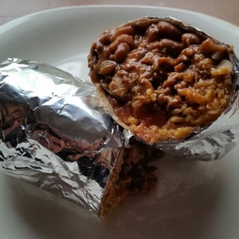 La Costena - Regular chicken mole burrito with tomatoes and onions (not visible) - Mexican Near Me - Mountain View, California