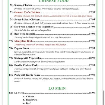 Saigon Palace - Chinese food menu - Vietnamese Near Me - Charlotte, North Carolina