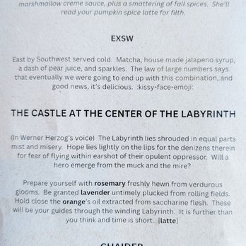 Little Owl Coffee - Seasonal Drink Menu (December 2025) - Coffee & Tea Near Me - Denver, Colorado Little Owl Coffee - Seasonal Drink Menu (December 2025) - Coffee & Tea Near Me - Denver, Colorado