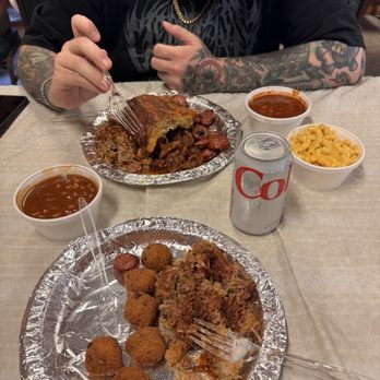Preacher's Smokehouse - Brisket and hush puppies - Barbeque Near Me - Sevierville, Tennessee Preacher's Smokehouse - Brisket and hush puppies - Barbeque Near Me - Sevierville, Tennessee