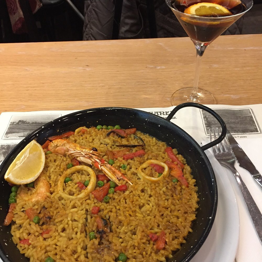 Xamfrà Gaudí - Seafood paella, pretty good! - Spanish Near Me - Barcelona, B Xamfrà Gaudí - Seafood paella, pretty good! - Spanish Near Me - Barcelona, B