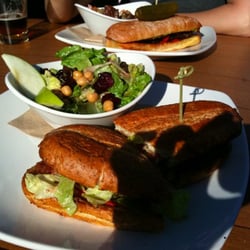 Darby's Pub - Lisa's club w/ "mixed greens"