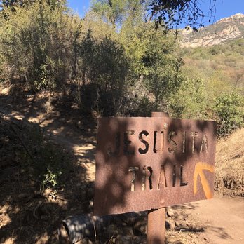 Jesusita Trail - Sign - Hiking Near Me - Santa Barbara, California Jesusita Trail - Sign - Hiking Near Me - Santa Barbara, California