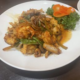 Thai Style Hot & Spicy Basil Chicken