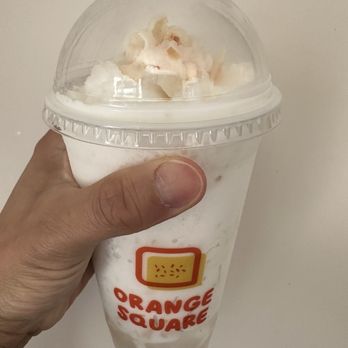 Orange Square - Lychee snow - Asian Fusion Near Me - Milpitas, California