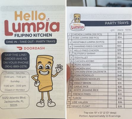 Menu photo 4 Hello Lumpia Jacksonville, FL