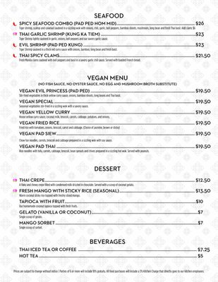 Menu photo 1 Maile's Thai Bistro Honolulu, HI
