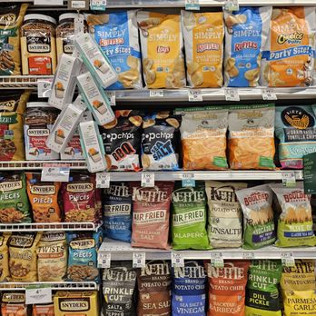 Publix - a shelf of chips and snacks - Grocery Near Me - Suffolk, Virginia